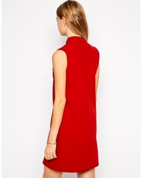 Asos Collection Knot Funnel Neck Shift Dress