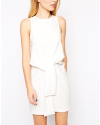 Asos Collection Sleeveless Shift Dress With Tie Waist Detail