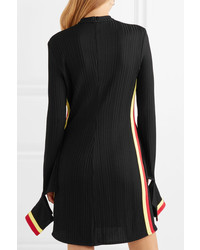 Ellery Dada Cutout Striped Ribbed Jersey Mini Dress