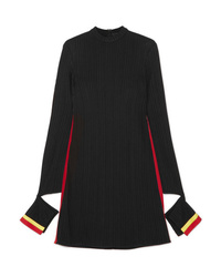 Ellery Dada Cutout Striped Ribbed Jersey Mini Dress