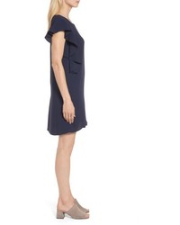 Bobeau Flutter Sleeve Shift Dress