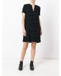 Versace Jeans Frayed Trim Dress