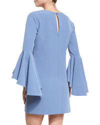 Milly Nicole Bell Sleeve Cady Shift Dress