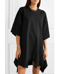 MM6 MAISON MARGIELA Oversized Asymmetric Cotton Jersey Mini Dress