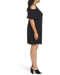 Adrianna Papell Plus Size Cold Shoulder Shift Dress
