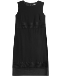 DKNY Shift Dress With Tulle Trim