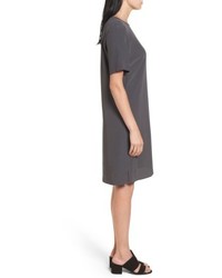 Eileen Fisher Tencel Lyocell Blend Jersey Shift Dress