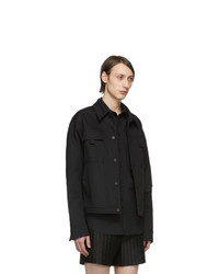 Nomenklatura Studio Black Armband Trucker Jacket