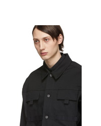 Nomenklatura Studio Black Armband Trucker Jacket