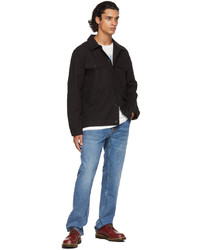 Nudie Jeans Black Canvas Colin Overshirt