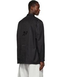 Y-3 Black Chi Graphic Coach Jacket