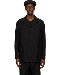 Yohji Yamamoto Black Cotton Jacket