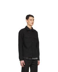 Naked and Famous Denim Black Oxford Work Shirt