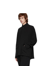 The Viridi-anne Black Pocket Overshirt Jacket