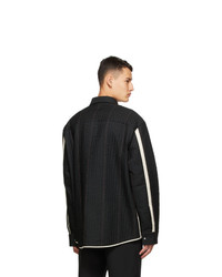 Oamc Black Quilted Temple Jacket