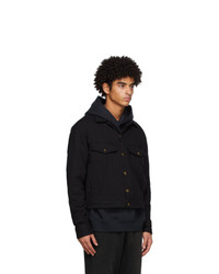 Fear Of God Black Terry Relaxed Trucker Jacket