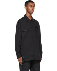 McQ Black Twill Overshirt Jacket