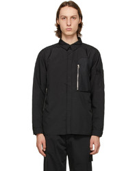 Stone Island Shadow Project Black Vented Overshirt