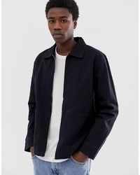 Weekday Camp Washed Coach Jacket In Black