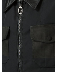 Lanvin Cropped Zip Front Shirt Jacket