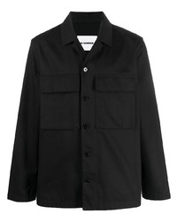 Jil Sander Embroidered Design Long Sleeve Overshirt
