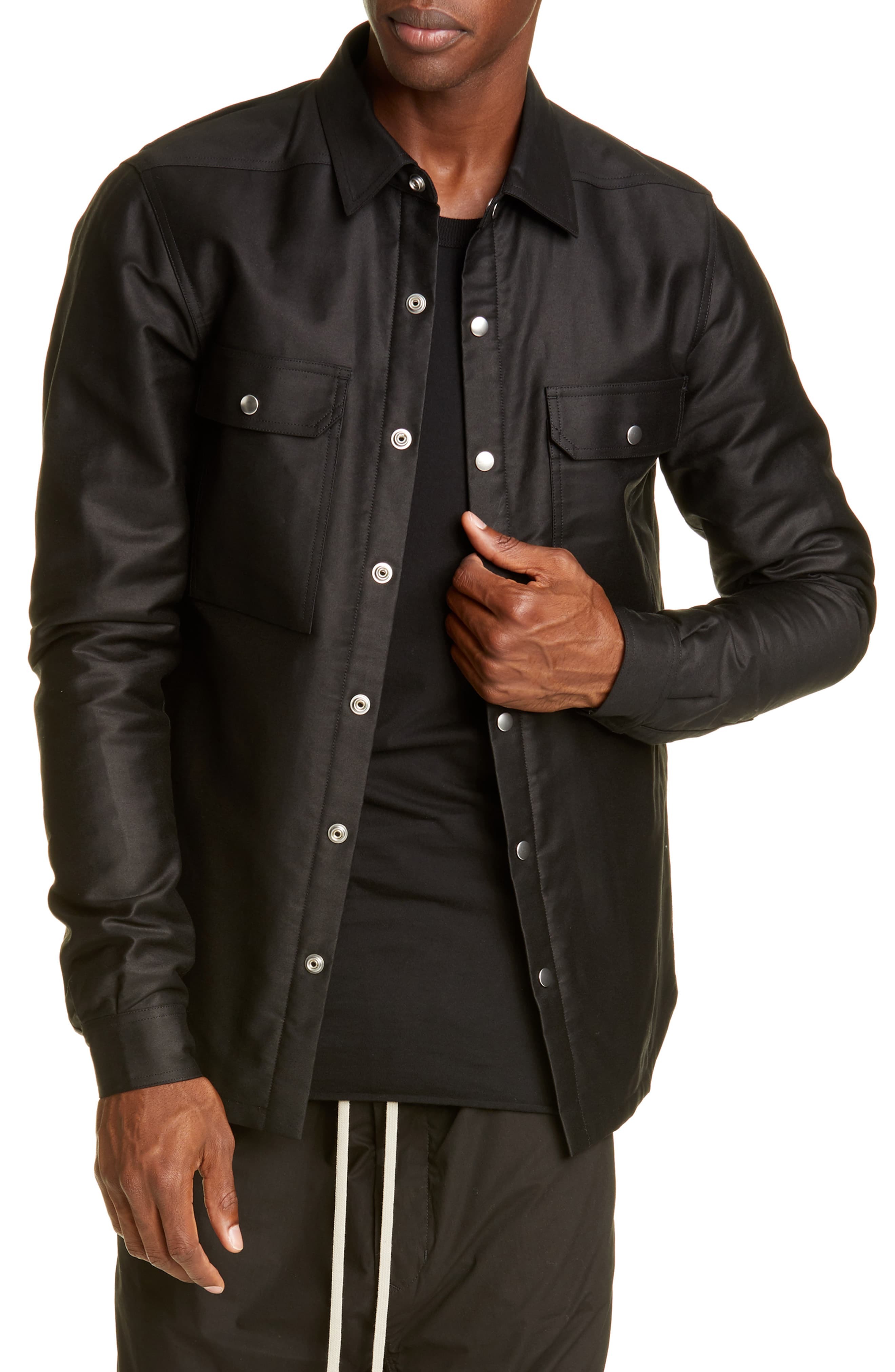 Rick Owens Giacca Ndkl Snap Up Outershirt, $734 | Nordstrom | Lookastic