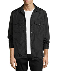 rag & bone Heath Nylon Shirt Jacket Black