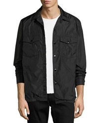 rag & bone Heath Nylon Shirt Jacket Black
