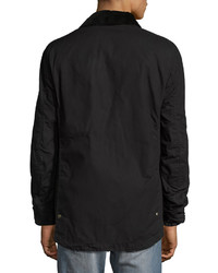 Belstaff Lydden Waxed Cotton Shirt Jacket Black