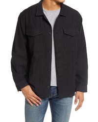 Madewell Military Shirt Jacket In Classic Black At Nordstrom