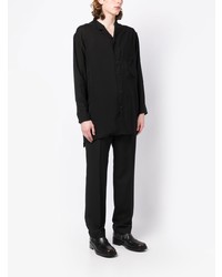 Yohji Yamamoto Notched Collar Shirt Jacket