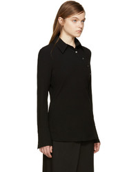 Ann Demeulemeester Black Asymmetric Shirt