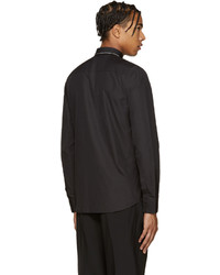 Givenchy Black Chain Collar Shirt