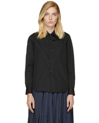 Comme des Garcons Black Pointed Collar Shirt