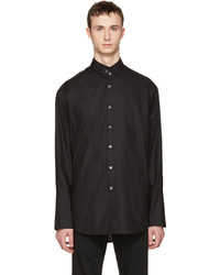 Ann Demeulemeester Black Two Button Shirt