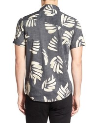 Volcom Brush Palm Slim Fit Woven Shirt