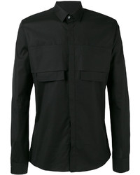 Les Hommes Chest Pocket Fitted Shirt