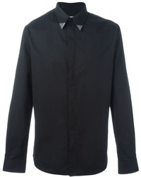 Givenchy Metallic Collar Tip Shirt