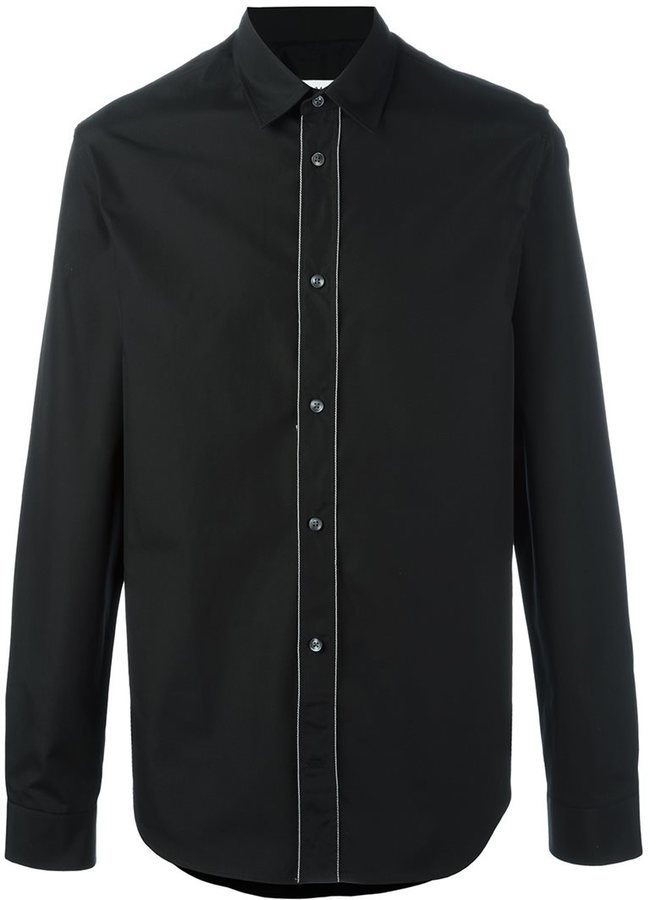 Maison Margiela Contrast Stitch Placket Shirt, $395 | farfetch.com ...