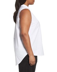 Eileen Fisher Plus Size Organic Cotton Poplin Shirt