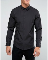 Asos Regular Fit Shirt In Black