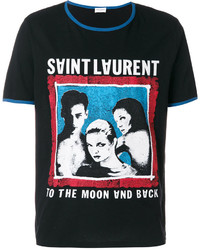 Saint Laurent To The Moon And Back Ringer Shirt