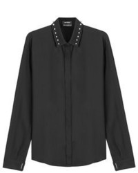 Anthony Vaccarello Wool Shirt With Studs