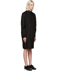 Y-3 Black Poplin Shirt Dress