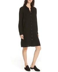 Eileen Fisher Classic Crinkle Organic Cotton Shirtdress