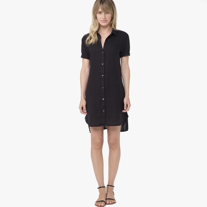 James Perse Linen Shirt Dress, $225 James Perse | Lookastic