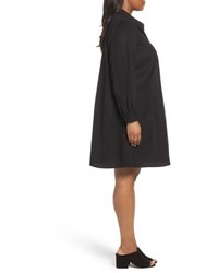 Eileen Fisher Plus Size Classic Collar A Line Shirtdress