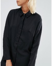 French Connection Sammy Shirt Dress In Black