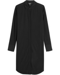 DKNY Stretch Silk Shirt Dress