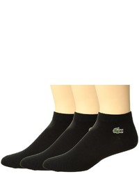 Lacoste 3 Pack Jersey Ped Socks Low Cut Socks Shoes